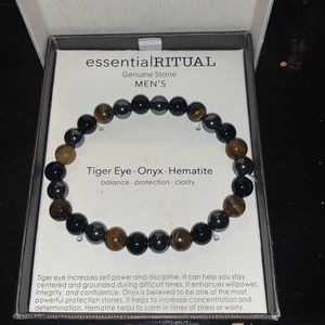 Healing Bracelet, Tiger Eye•Onyx•Hematite